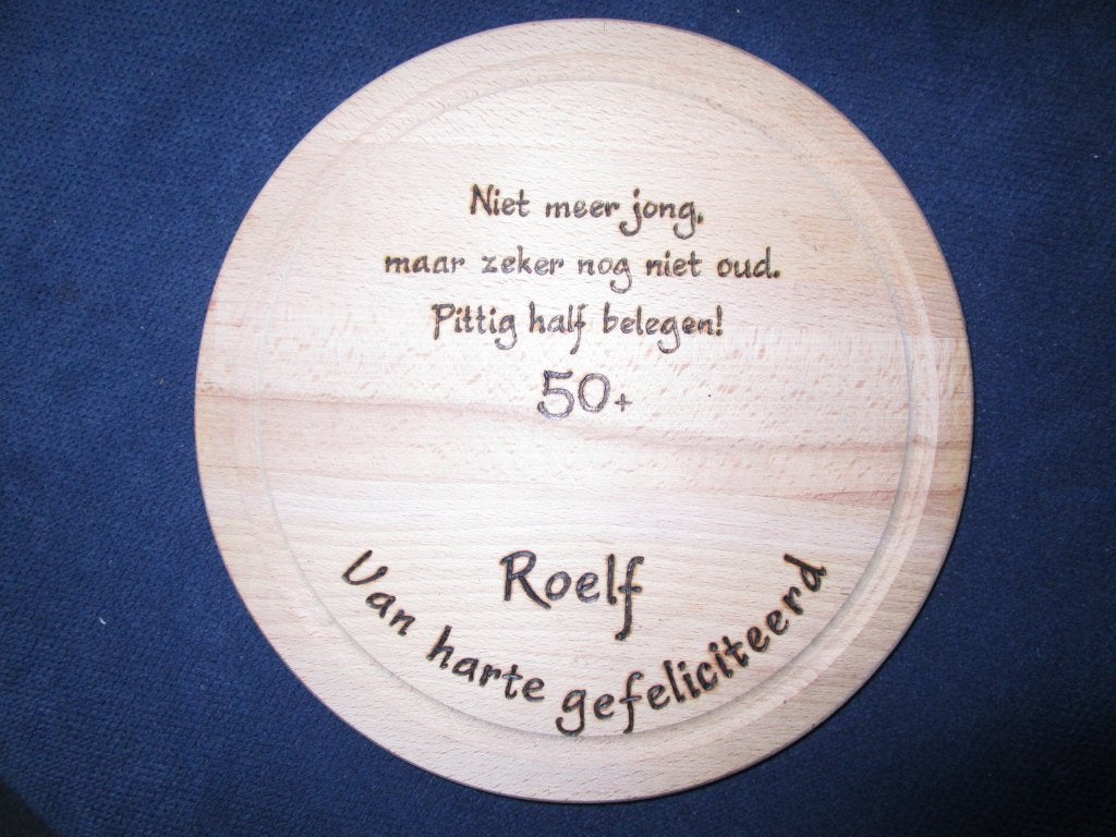 uw eigen tekst op houten artikelen – pyrografie CREAMAR, Ophalen of Verzenden, Nieuw