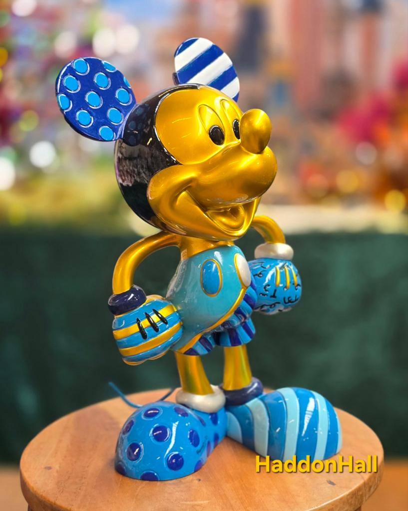 Mickey Mouse Gold & Blue Limited Edition - Disney Britto, Verzamelen, Ophalen, Mickey Mouse, Nieuw, Beeldje of Figuurtje
