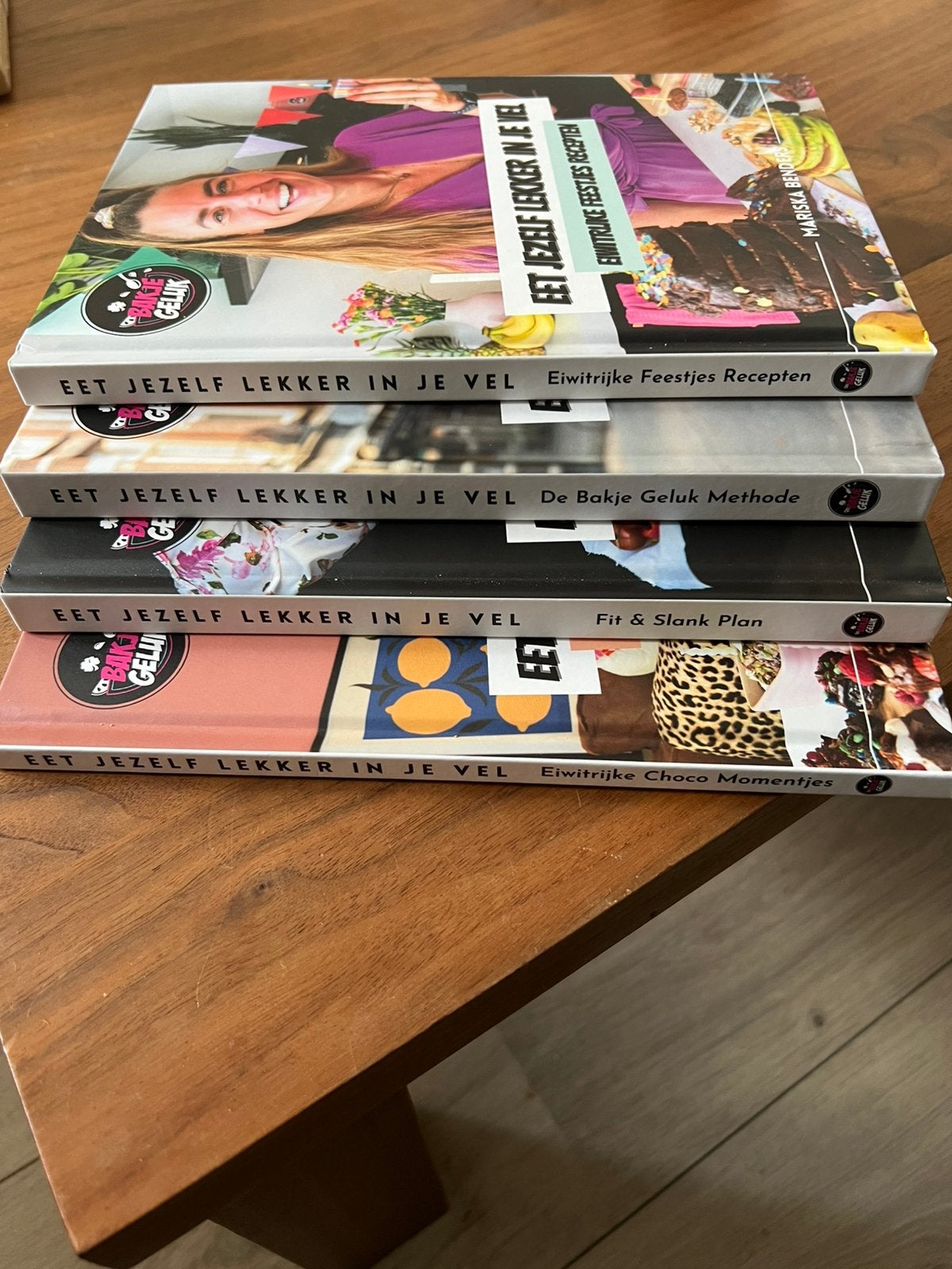 4 Bakje Geluk boeken in een koop, Boeken, Gezondheid, Dieet en Voeding, Dieet en Voeding, Mariska Benders, Nieuw, Ophalen of Verzenden