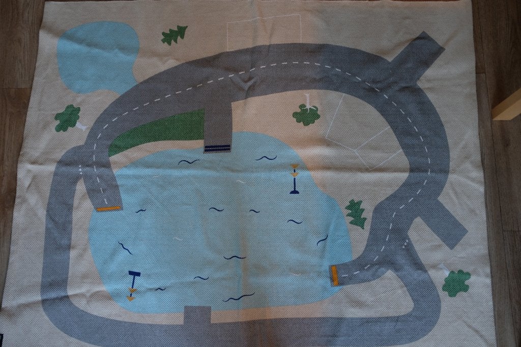 Kids Concept Aiden speelkleed 130 x 160 cm – wegenkleed, Ophalen of Verzenden, Zo goed als nieuw