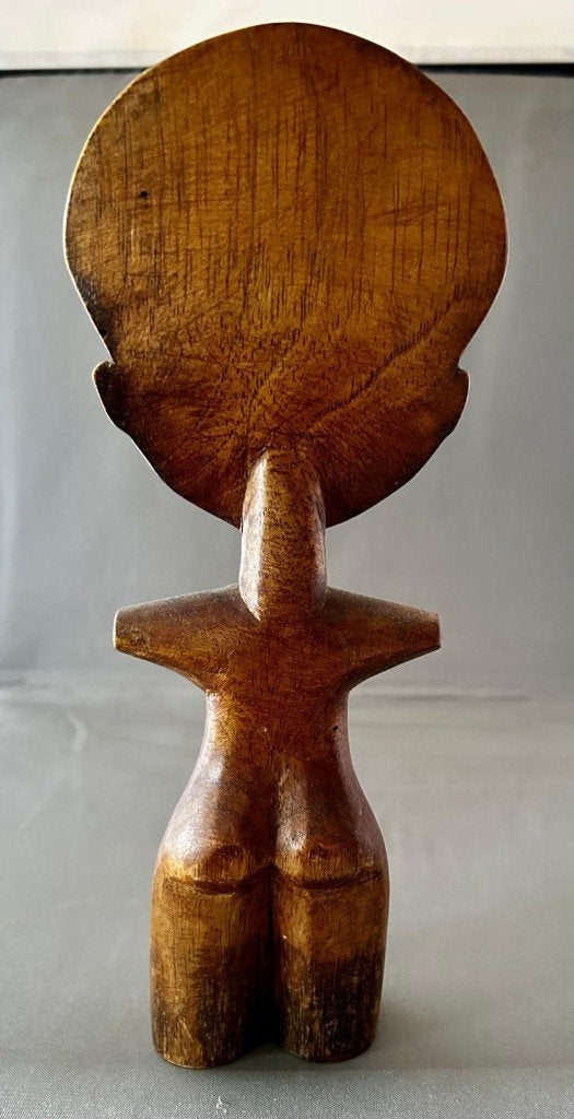 Afrikaans Akuaba Vruchtbaarheidsbeeld -  Hout 24,5 cm, Hout, 24 cm, Afrika, Ophalen of Verzenden