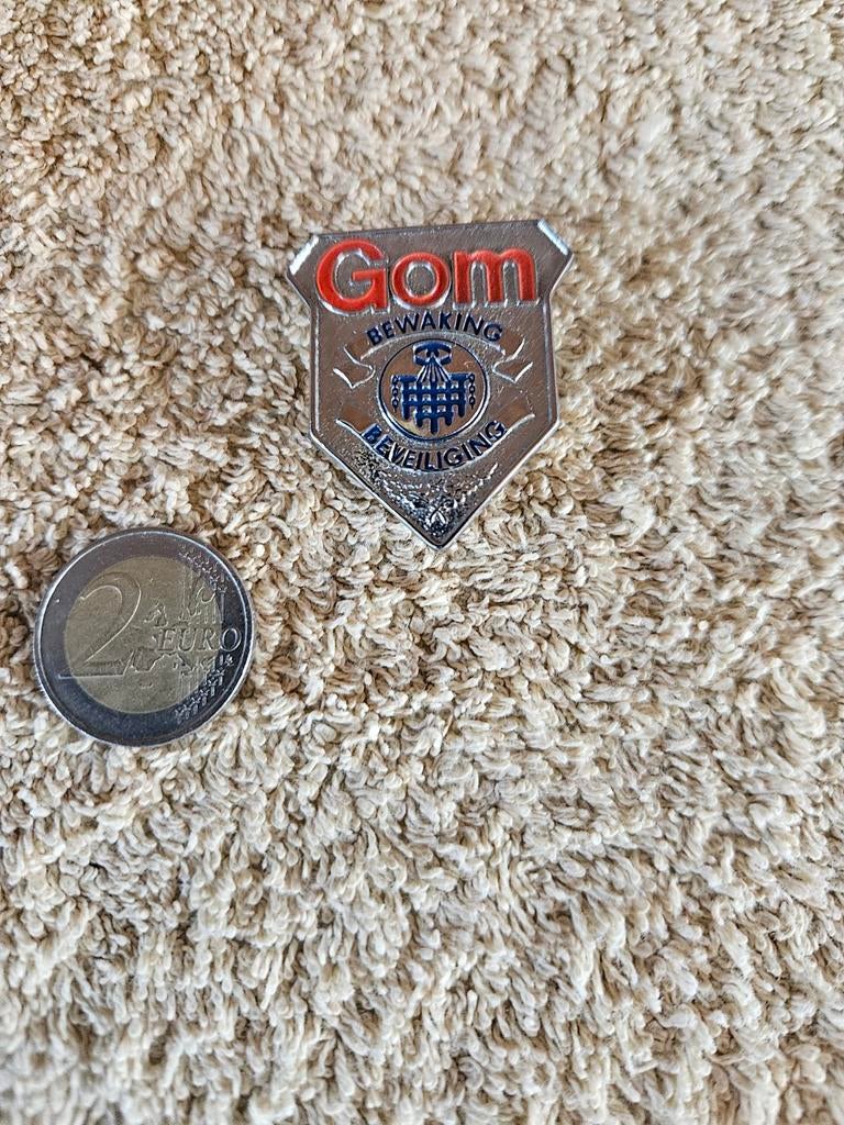 Vintage GOM Beveiliging/Bewaking Pin - Postbank 1987, Verzamelen, Ophalen of Verzenden
