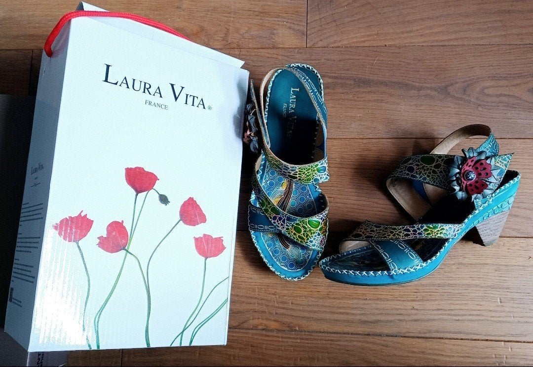 Nieuw Laura Vita leren hakschoenen. Mt. 39., Ophalen, Nieuw