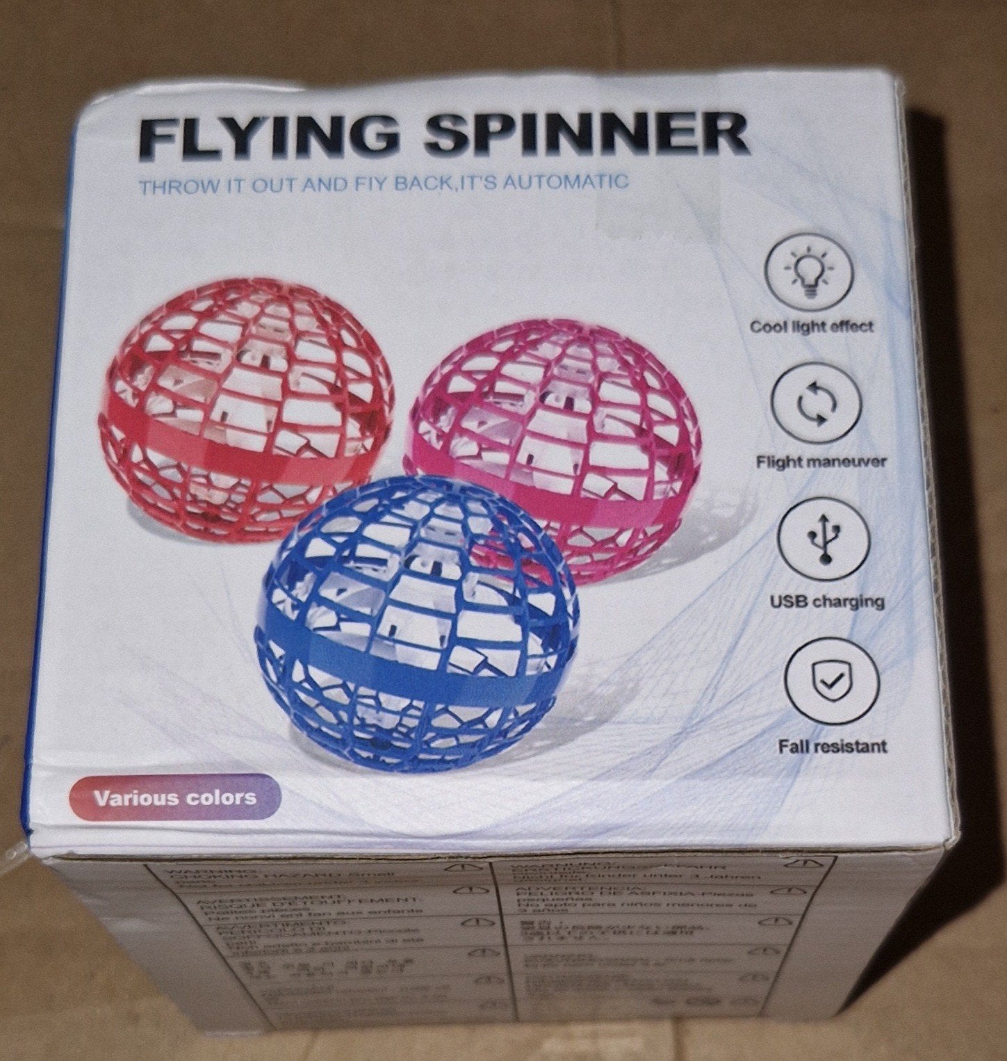 Flying Spinner - Interactief Vliegend Speelgoed met LED, Verzenden, Nieuw, Jongen of Meisje