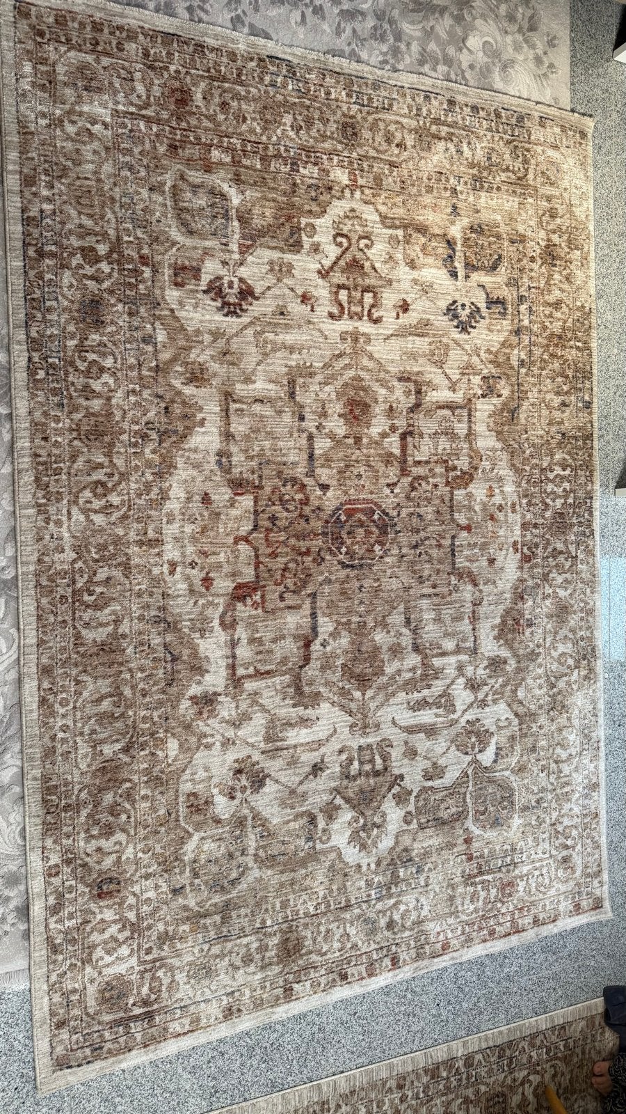 Set van 2 Perzische tapijten: 160x230cm en 200x300cm, Huis en Inrichting, Ophalen, Beige, 150 tot 200 cm, Rechthoekig