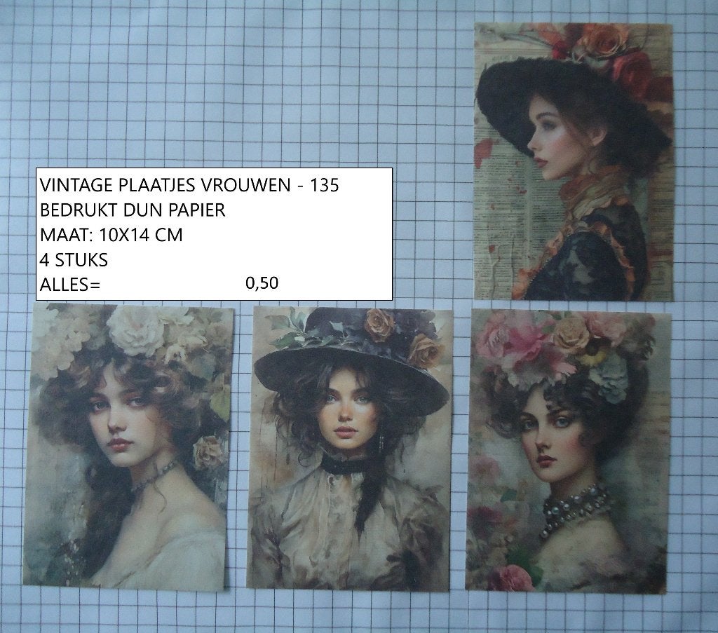 ❤️❤️vintage plaatjes vrouwen 135 ( alleen verzenden, Ophalen, Nieuw, Man of Vrouw, Knipvel