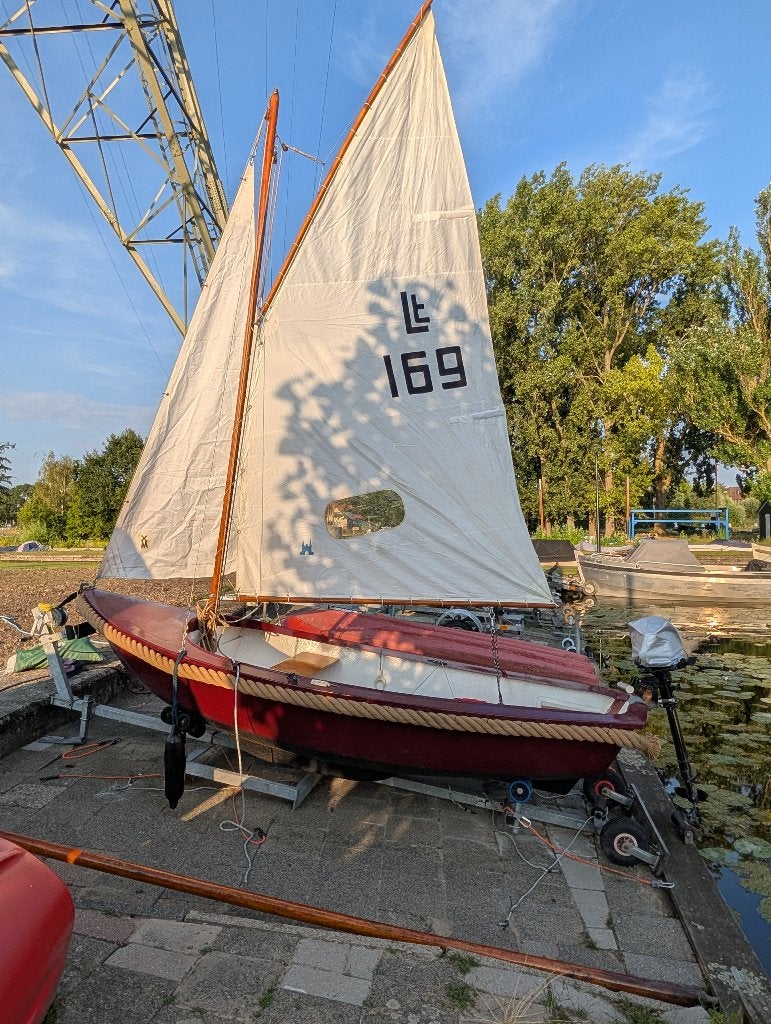 Zeilboot met of zonder motor, Watersport en Boten, Open zeilboten, Ophalen, Gebruikt, 4 pk, Overige typen