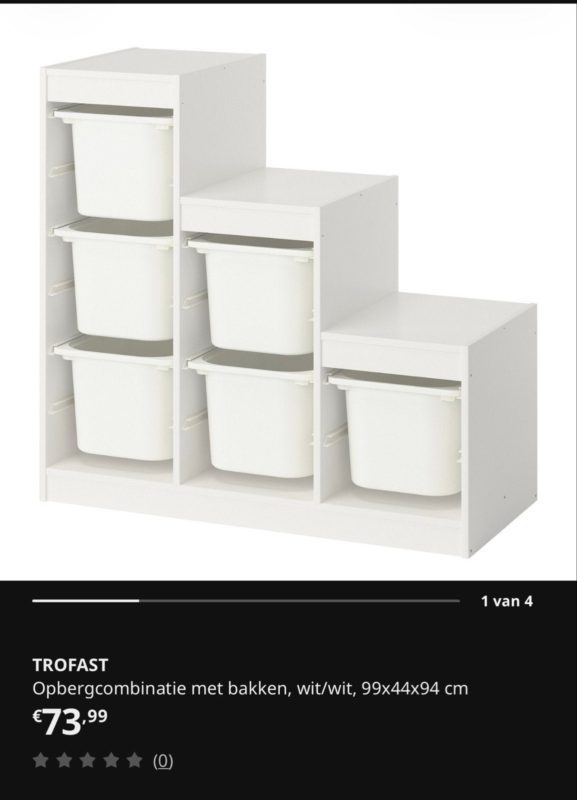IKEA TROFAST Opbergcombinatie met bakken, roze, Ophalen, Gebruikt