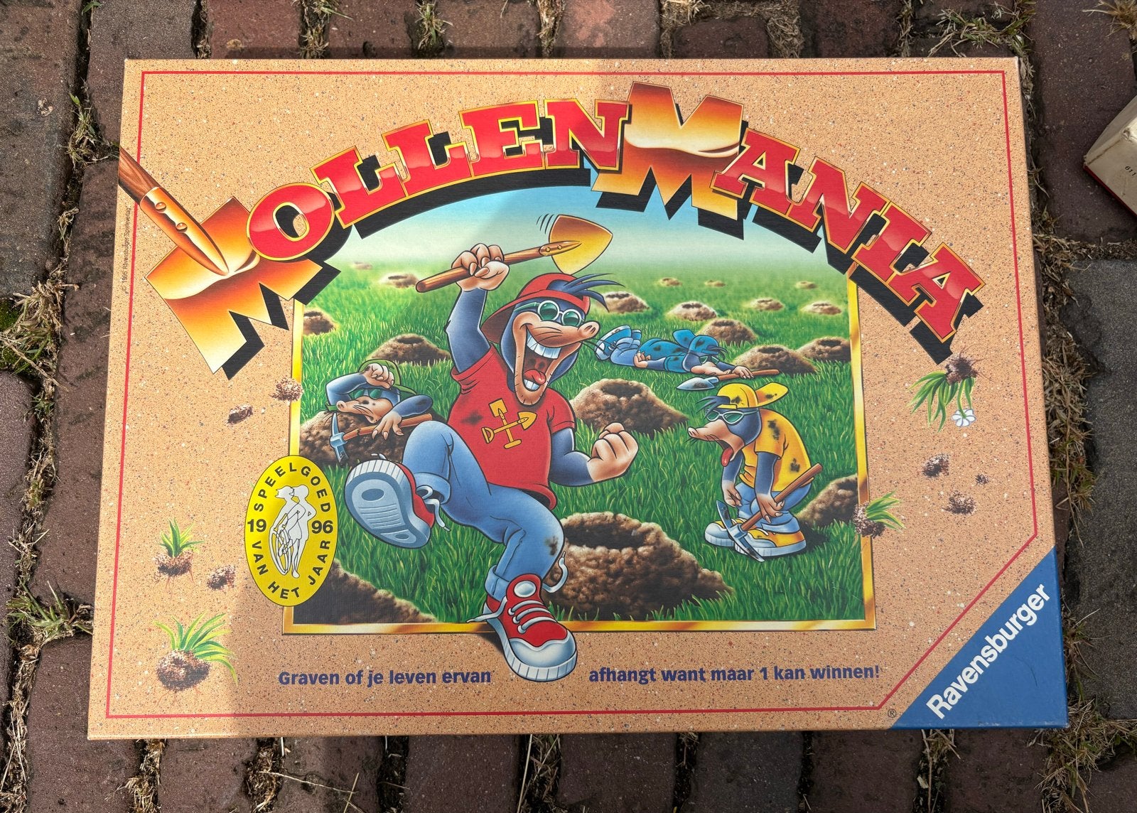 Mollen Mania Bordspel van Ravensburger, Drie of vier spelers, Ophalen of Verzenden, Gebruikt