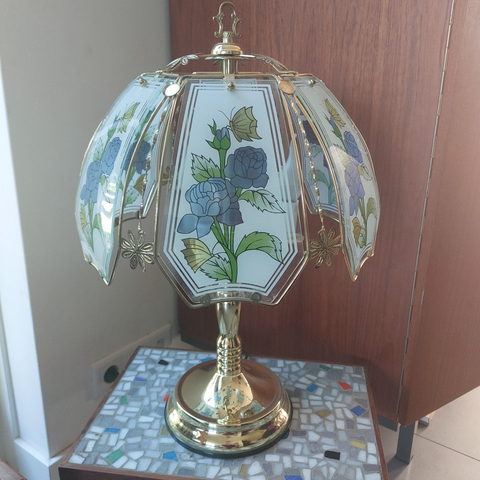 Vintage Tafellamp Hollywood Regency Lamp, Ophalen, Met schakelaar, Gebruikt, Overige merken