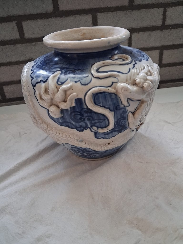 Antieke Chinese pot of Gemberpot, Ophalen of Verzenden