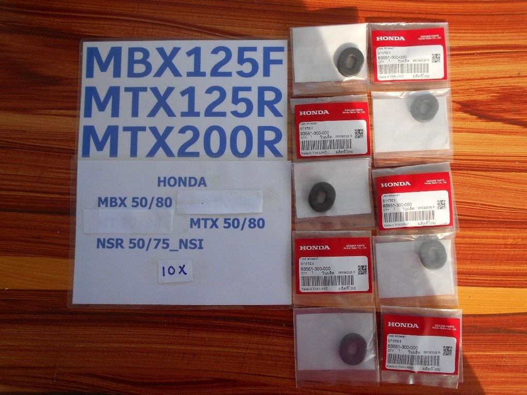 10 x Honda NOS Zijkap Rubbers ( Ovaal ) MBX - MTX - NSR, Verzenden