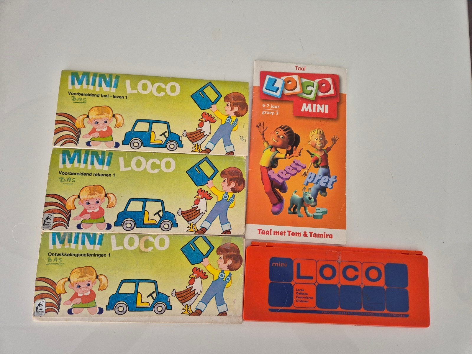 Mini Loco en Loco Mini set met boekjes, Ophalen of Verzenden, Gebruikt, Taal en Lezen