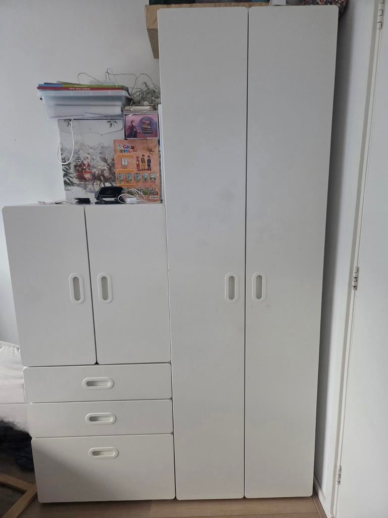 Ikea Stuva / Fritids kasten met witte deuren, Huis en Inrichting, Kasten | Kledingkasten, Minder dan 100 cm, 50 tot 100 cm, 25 tot 50 cm