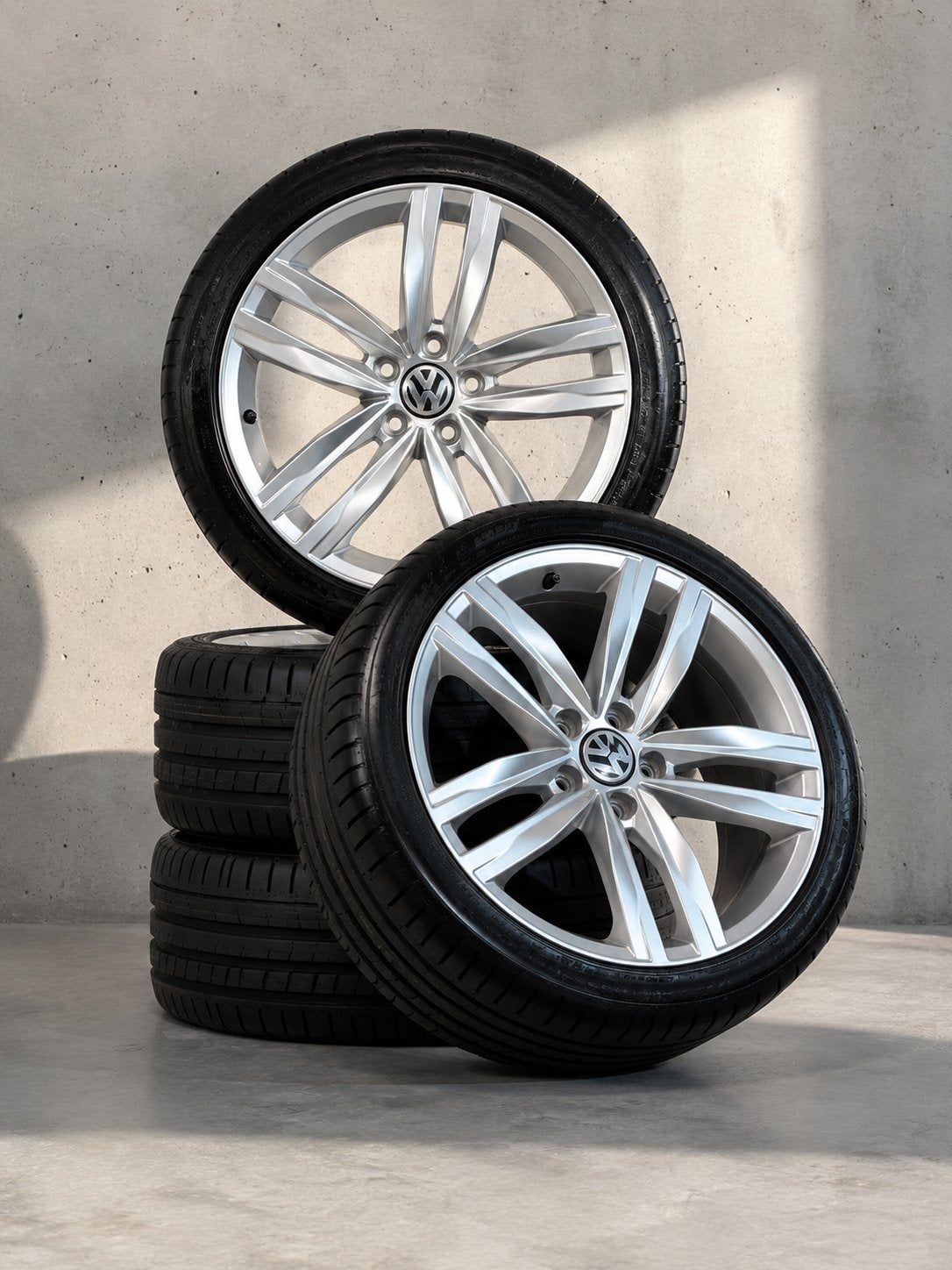 Volkswagen 18inch Velgen Durbon , Golf , Caddy, Ophalen, 18 inch, Gebruikt, Banden en Velgen