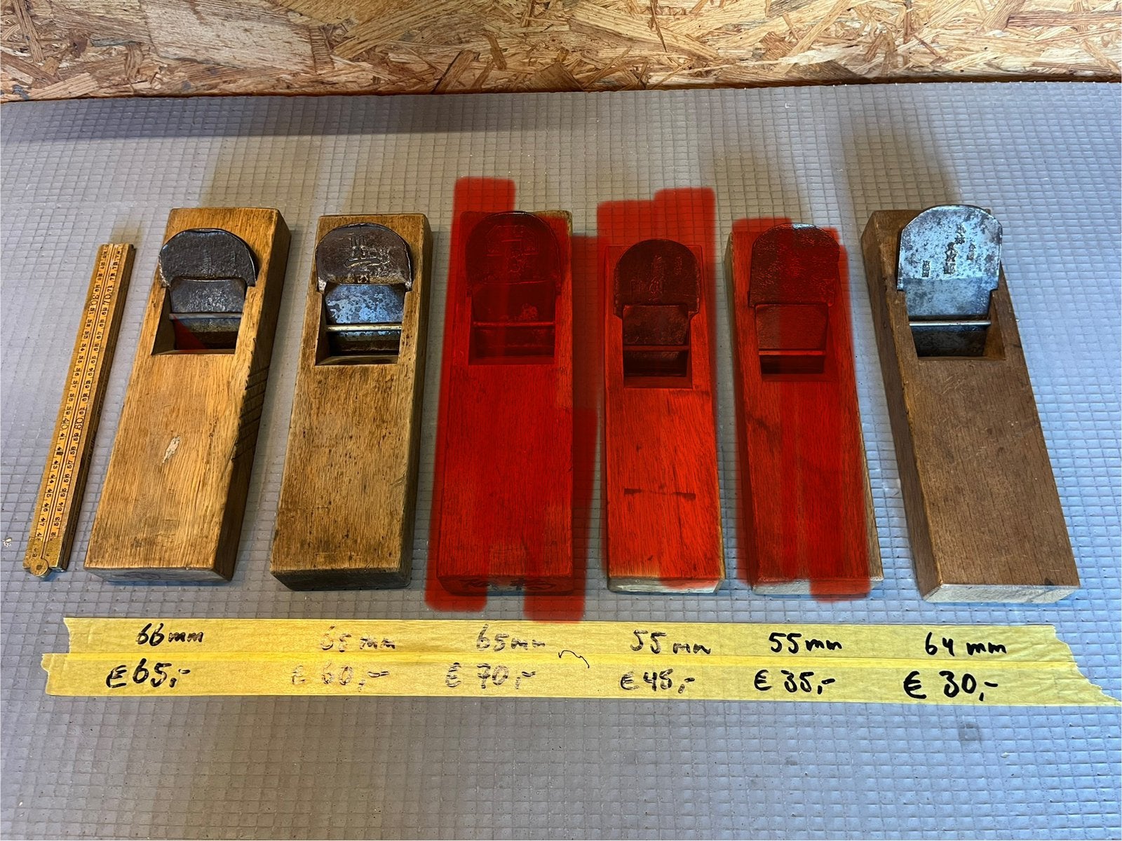 Japanse Kanna schaven – 55 t/m 66 mm, Verzenden