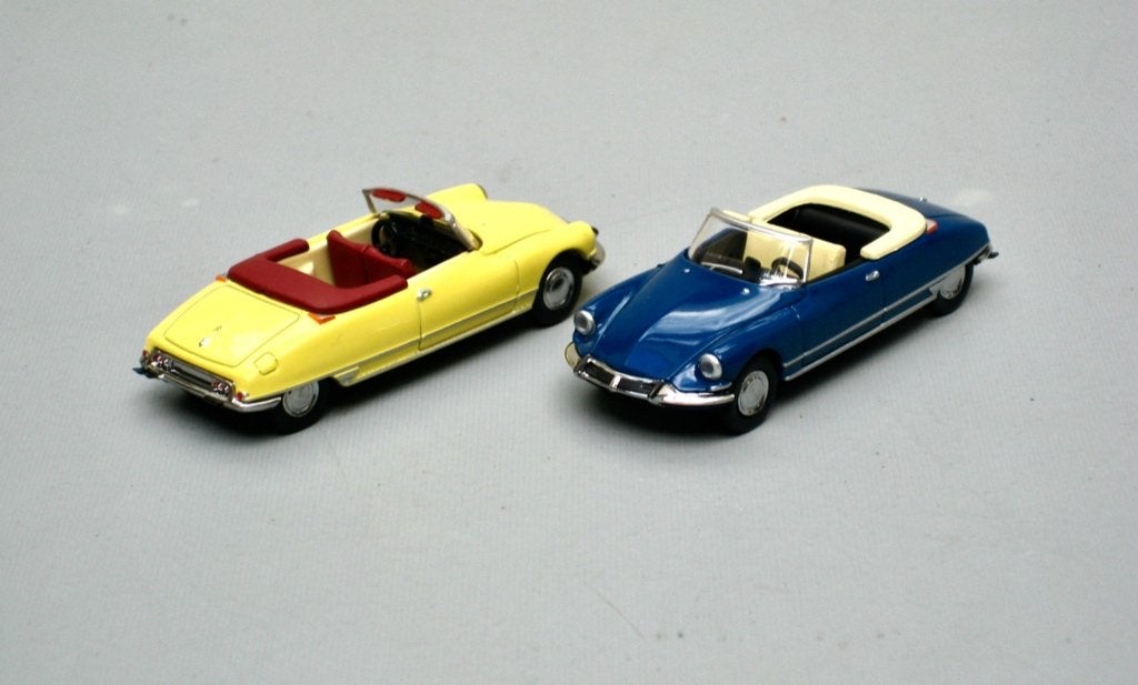Citroen DS cabrio open blauw Brekina 1:87, Ophalen of Verzenden, Nieuw, Auto, Brekina