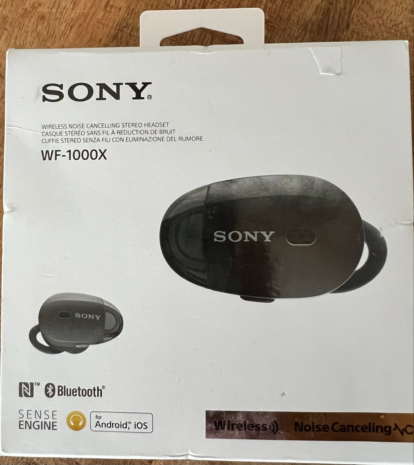 Sony WF-1000X Draadloze Noise Cancelling Oordopjes, In-ear, Bluetooth, Ophalen of Verzenden, Zo goed als nieuw