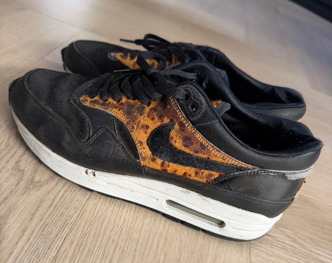 Nike Air Max 1 Atmos Beast Pack (2006) - Maat 42, Ophalen of Verzenden, Gedragen, Zwart, Sneakers of Gympen