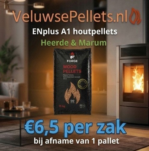 Forge Houtpellets ENplus A1 Naaldhout – Va €6,38 per zak!, Tuin en Terras, Haardhout, 6 m³ of meer, Ophalen of Verzenden, Overige houtsoorten