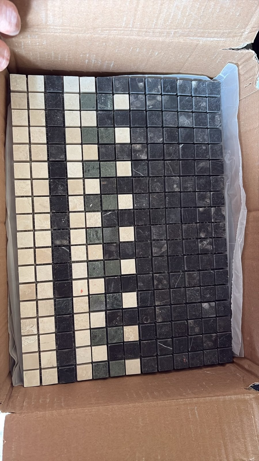Mosaic Border Block Pattern Bottocino, Ophalen, Gebruikt, Overige typen, Minder dan 20 cm