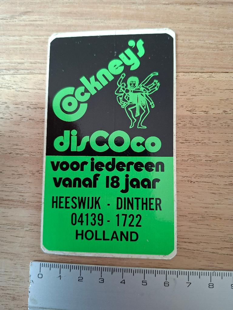 Sticker Heeswijk Dinther disco, Verzamelen, Ophalen of Verzenden, Zo goed als nieuw, Overige typen
