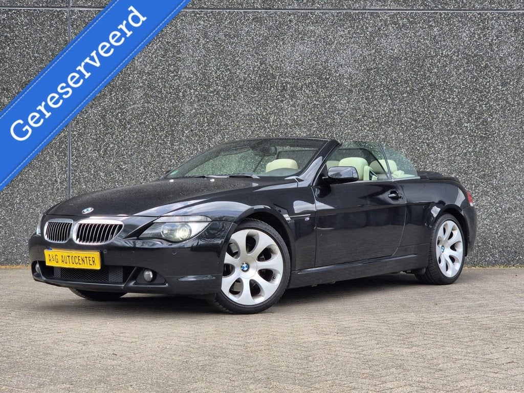 BMW 645Ci M Pakket Cabrio/333PK/Cruise/Leer/Navi/Xenon/19'', Automaat, Achterwielaandrijving, Gebruikt, 8 cilinders