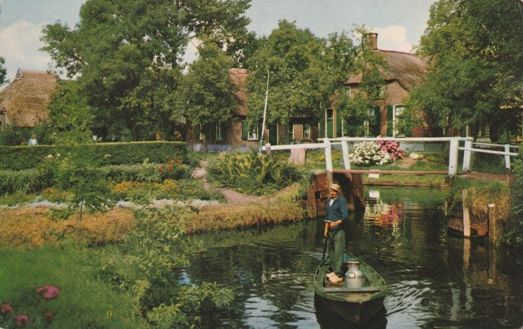 GIETHOORN Melkvervoer kl.f. (Rechte Rand), Verzenden, 1960 tot 1980, Ongelopen, Overijssel