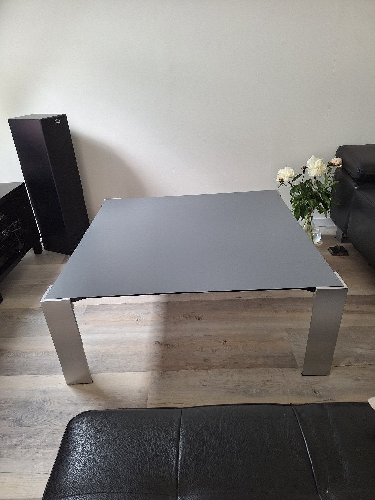 Salontafel 1 bij 1 meter, Huis en Inrichting, Tafels | Salontafels, Ophalen, Gebruikt, 100 tot 150 cm, Vierkant