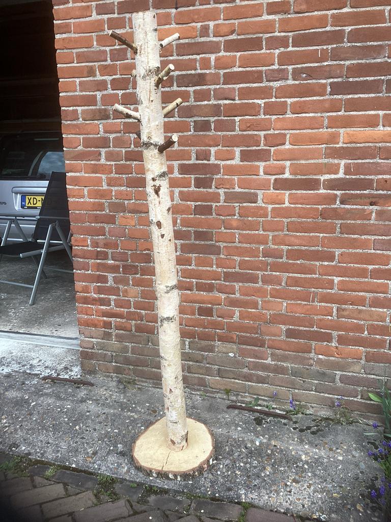 Houten staande kapstok, Huis en Inrichting, Ophalen, Gebruikt, Staande kapstok, 150 tot 200 cm