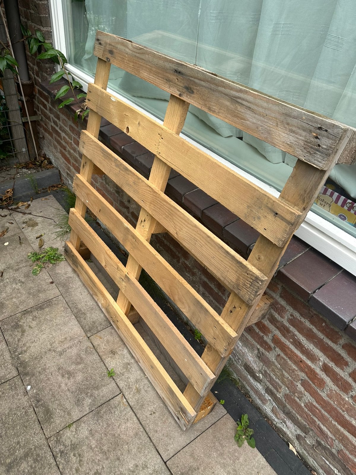 Gratis houten pallet af te halen 110cm by 110cm, Doe-het-zelf en Verbouw, Platen en Panelen, Ophalen, Nieuw