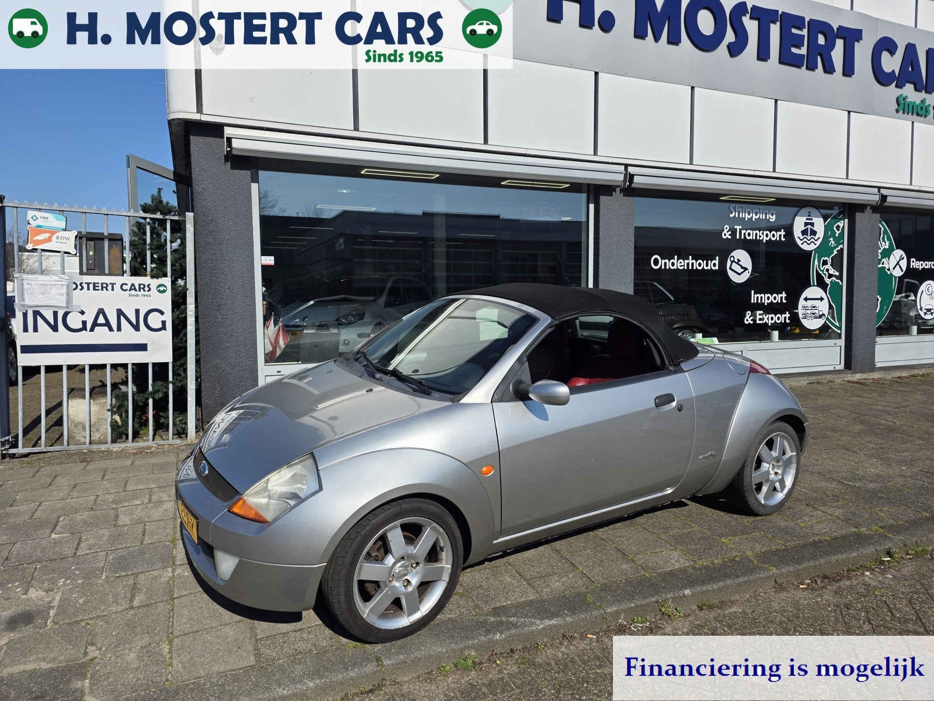 Ford Ka StreetKa Cabriolet Weinig kilometers 117953 Bj.2005, Auto's, Stof, 4 cilinders, Bedrijf, Handgeschakeld