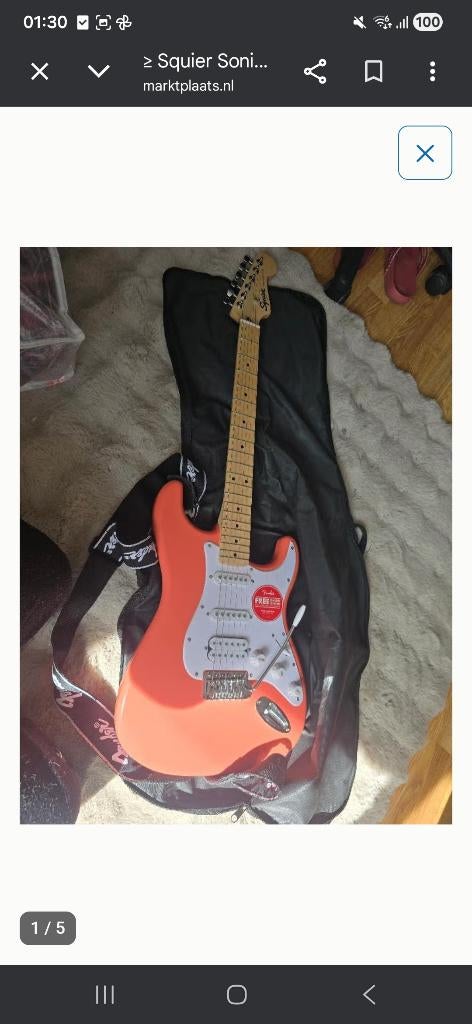 Squier Sonic Stratocaster HSS MN  elektrische gitaar, Ophalen, Zo goed als nieuw