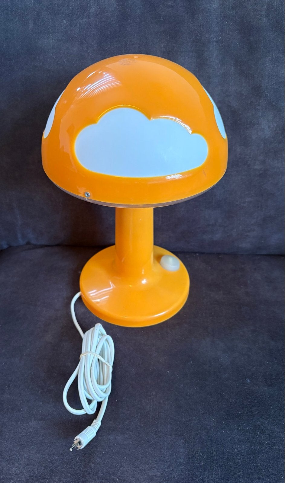 IKEA paddenstoel lamp oranje met wolken, Huis en Inrichting, Ophalen, Gebruikt, E14 (klein), IKEA
