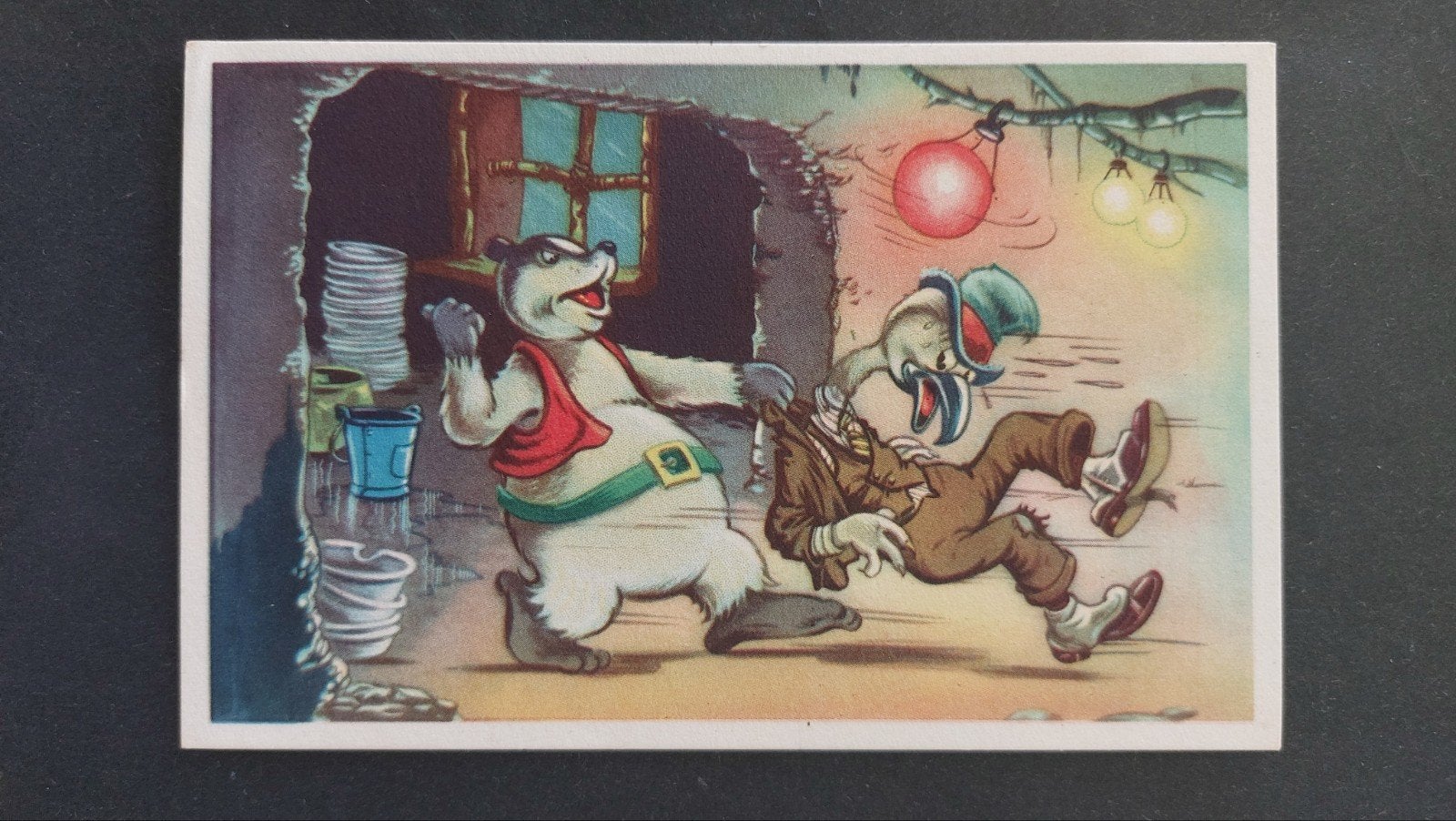 Doremias Das kaart nummer 9, verhaaltje op achterkant kaart, Verzenden, 1940 tot 1960, Ongelopen, Overige thema's
