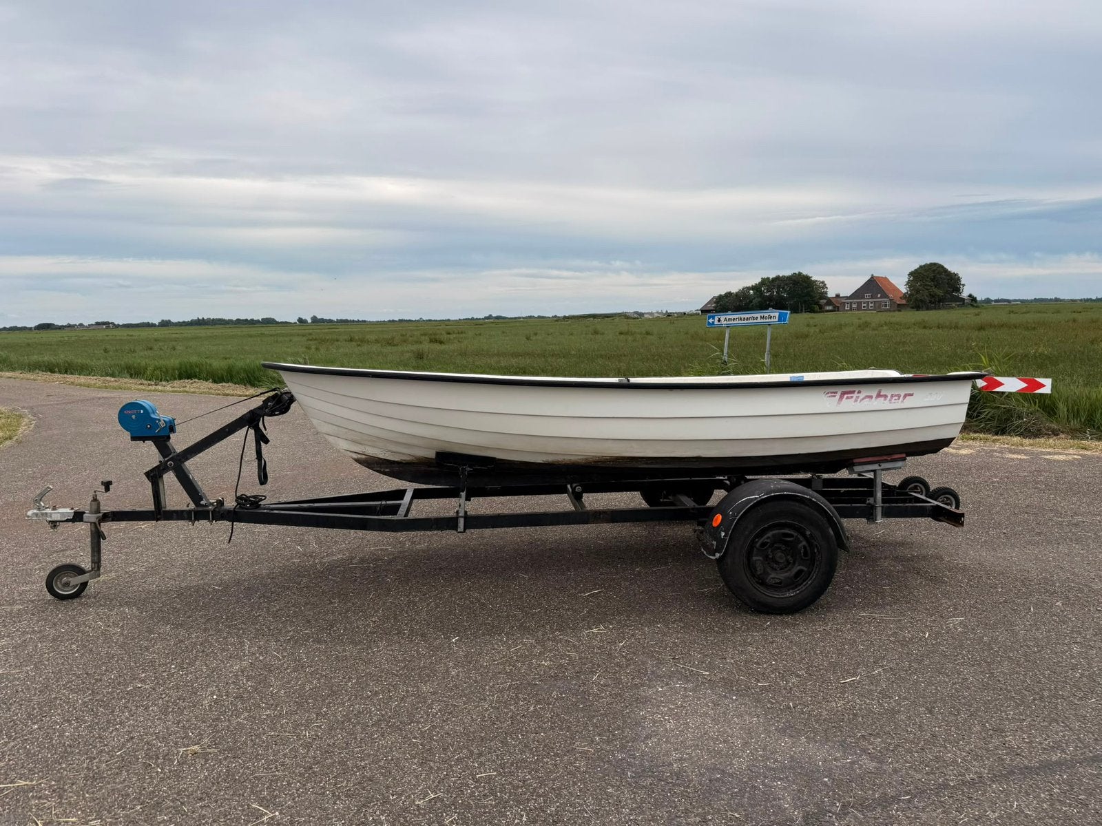 Fisher boot met trailer, Ophalen of Verzenden, Zo goed als nieuw, Overige typen