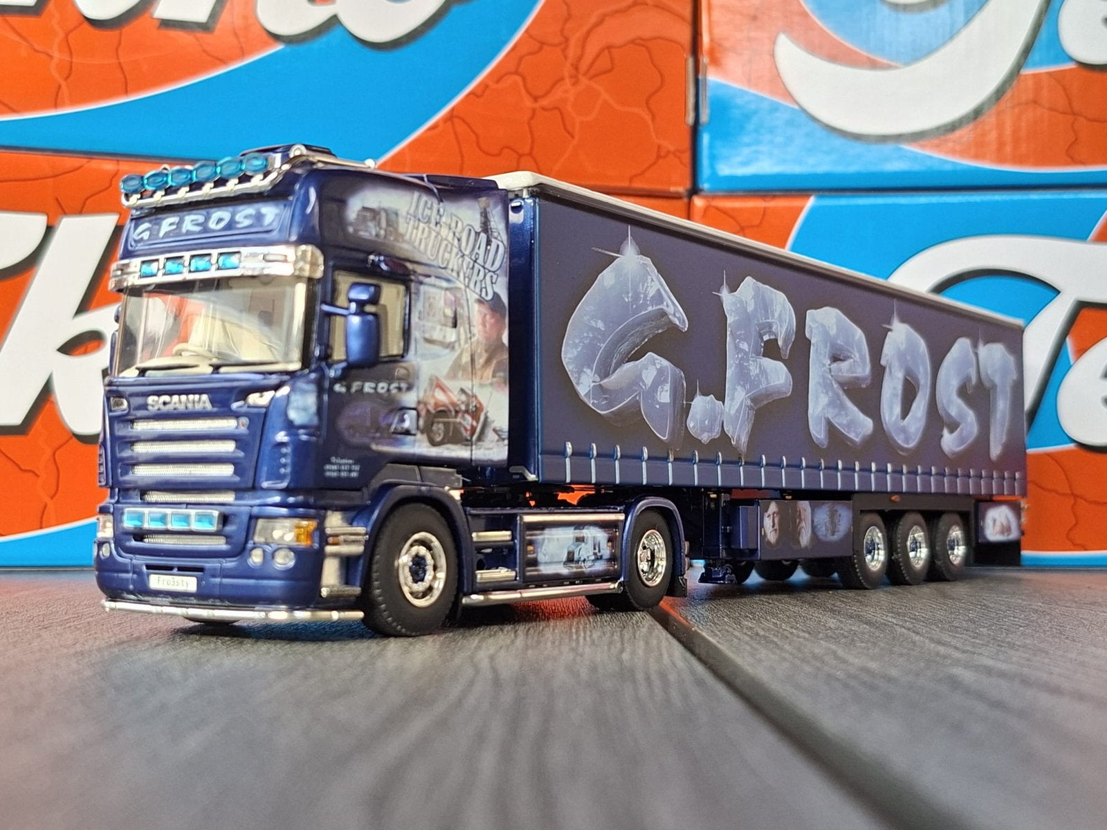 WSI G. Frost Scania, Ophalen of Verzenden, Zo goed als nieuw, Bus of Vrachtwagen, Wsi