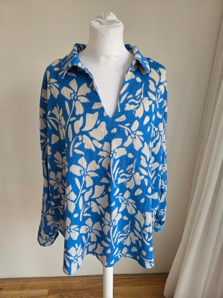 Prachtige blouse van Pescara maat XL, Kleding | Dames, Pescara, Ophalen of Verzenden, Zo goed als nieuw, Blauw