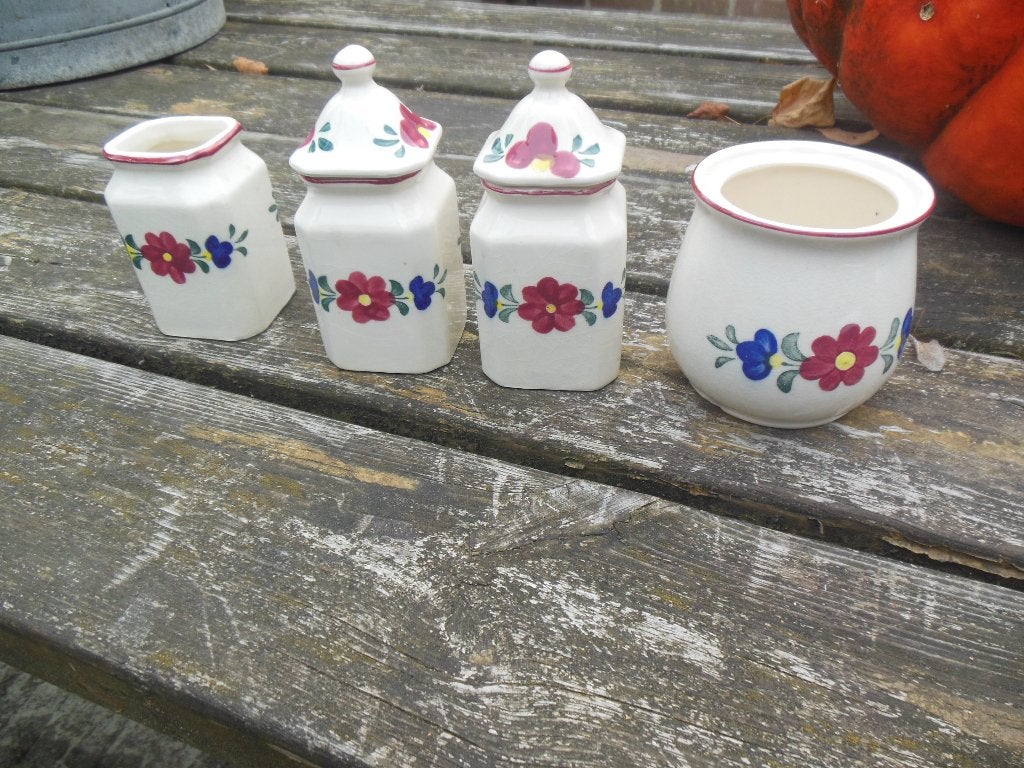 brabants bont servies decoratie verzamel potjes, Gebruikt, Overige typen, Ophalen of Verzenden, Overige stijlen