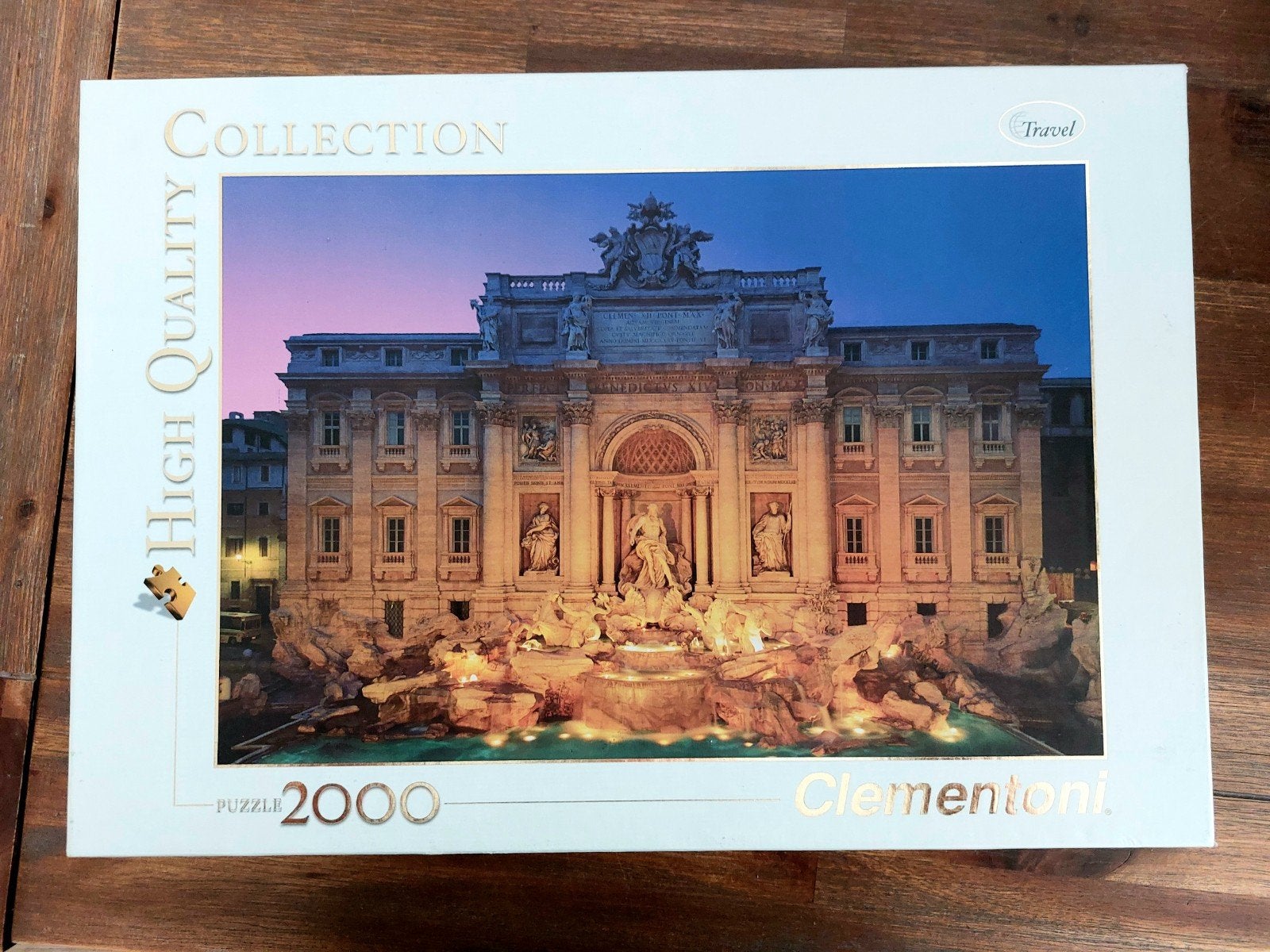 Trevi fontein Rome 2000 stukjes, Ophalen of Verzenden, Meer dan 1500 stukjes, Zo goed als nieuw, Legpuzzel
