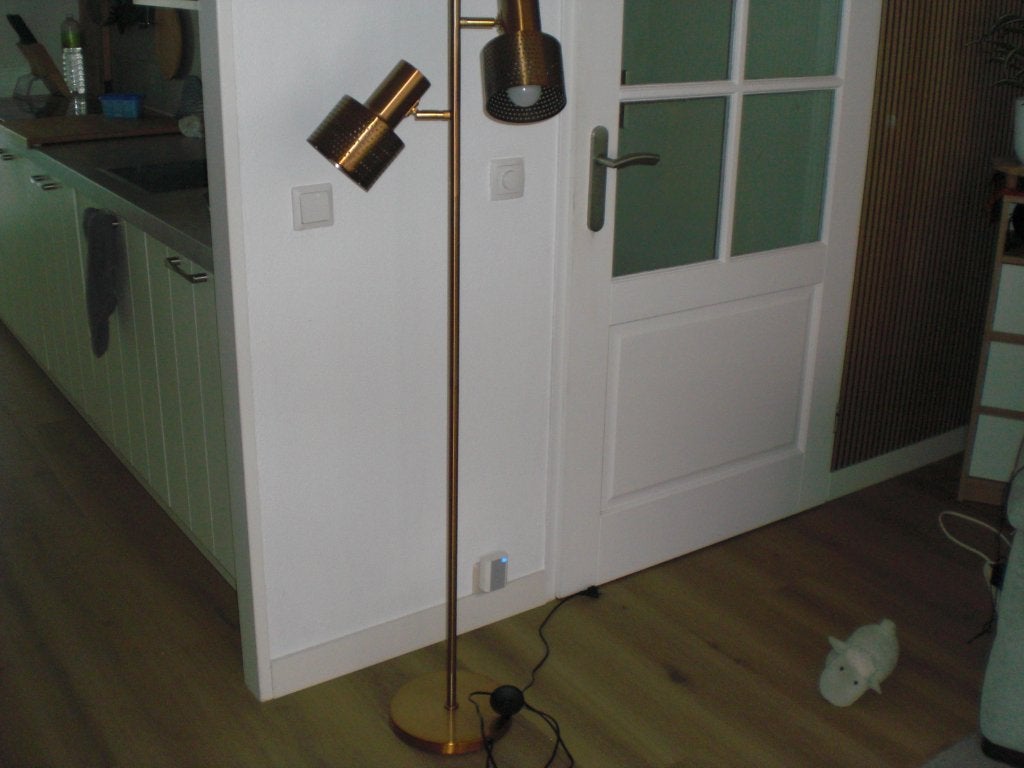 vloerlamp turai brons 142 hoog, Huis en Inrichting, Lampen | Vloerlampen, Ophalen, Gebruikt, E27 (groot)