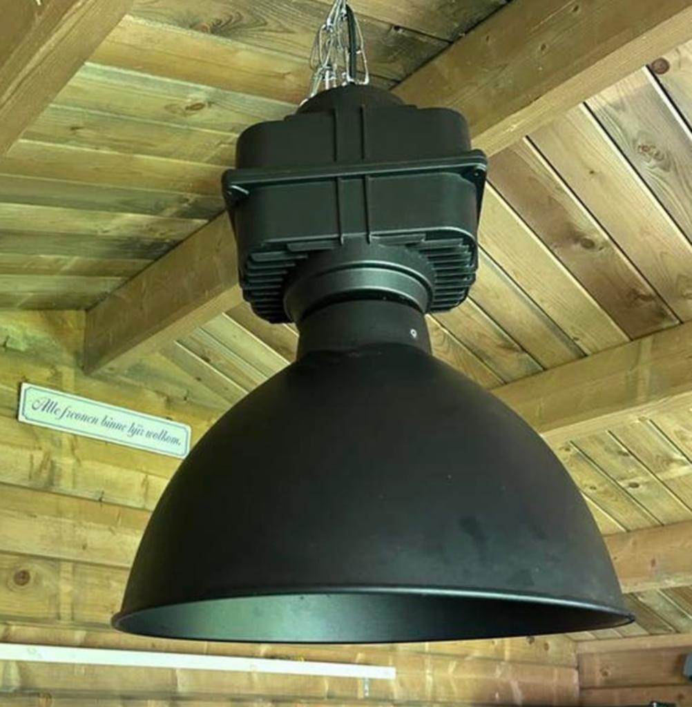 Industriële hanglamp, Huis en Inrichting, Lampen | Hanglampen, Ophalen, Minder dan 50 cm