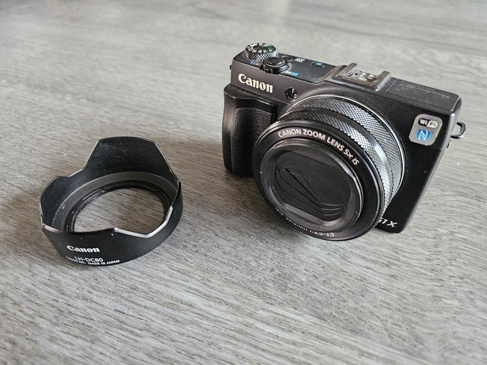 Canon PowerShot G1X Mark II — Compleet pakket met toebehoren, Canon, Compact, Ophalen of Verzenden, Zo goed als nieuw
