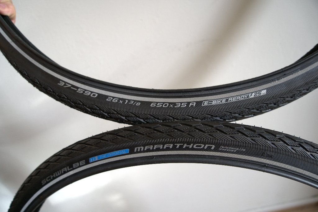 Nieuwe Schwalbe Marathon fietsbanden 26 * 1 3/8 (ook e-bike), Ophalen of Verzenden