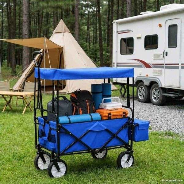 Bolderkar opvouwbaar inklapbaar rood blauw GRATIS VERZENDING, Caravans en Kamperen, Verzenden, Nieuw, Nvt, Nvt