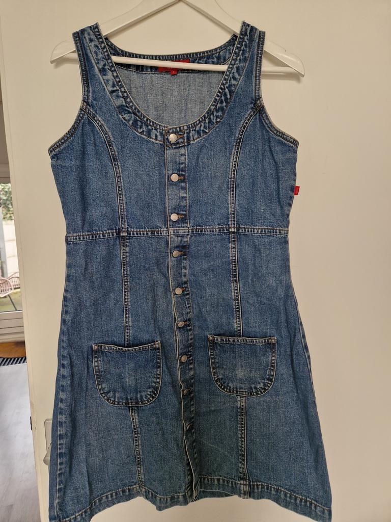 Jackpot by Carli Gry Denim Jurk Maat S, Kleding | Dames, Jurken, Jackpot by Carli Gry, Blauw, Ophalen of Verzenden, Zo goed als nieuw