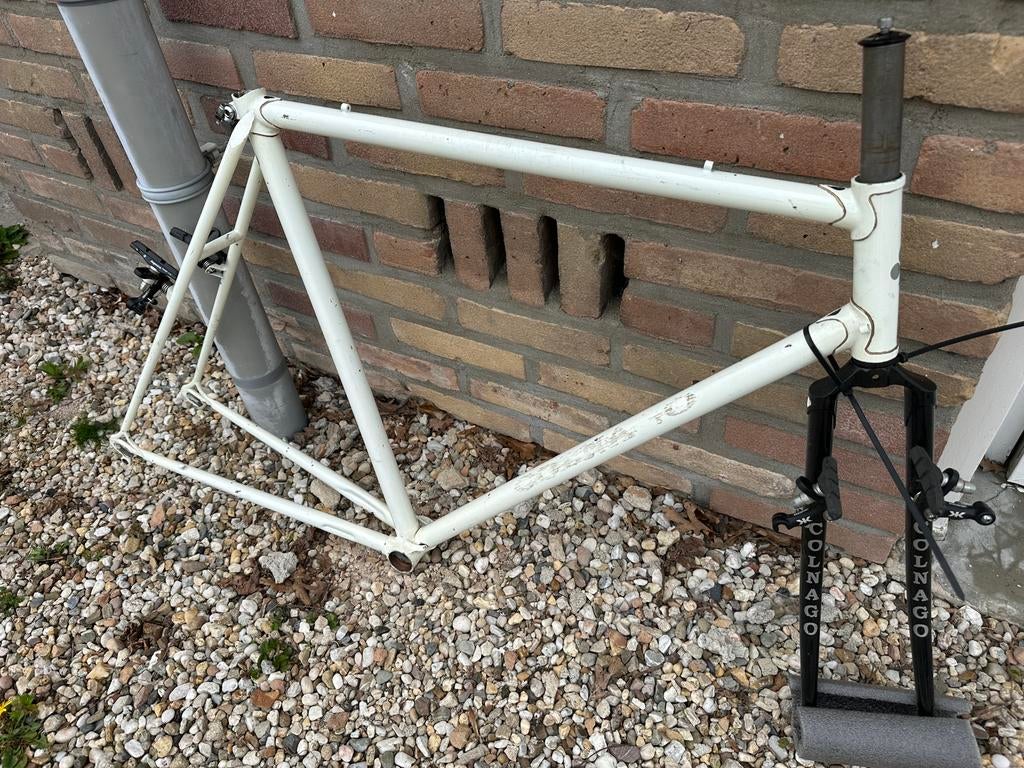 Stalen cross frameset, 55 c-c, Ophalen, Zo goed als nieuw