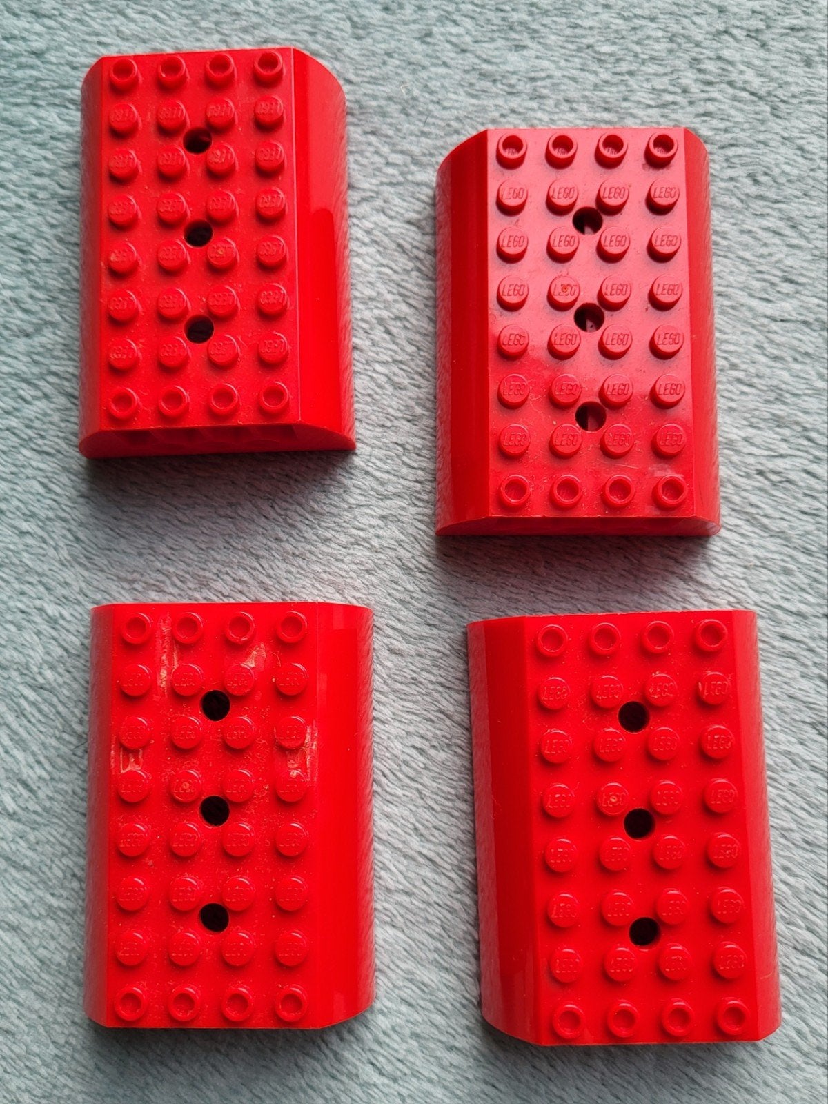 Lego trein locomotief / wagon dak blokken 8 x 6 x 2 Rood., Ophalen of Verzenden, Gebruikt, Losse stenen, Lego