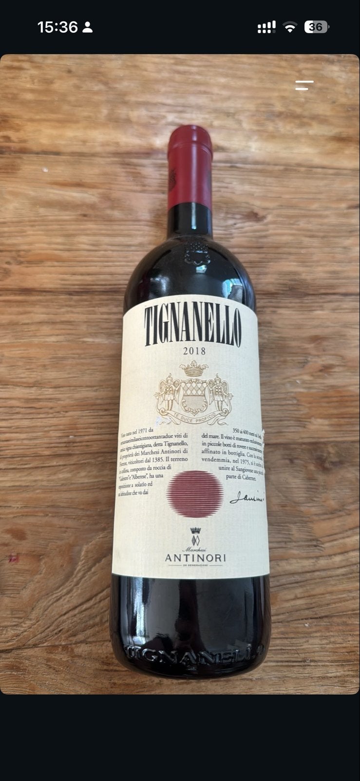 Tignanello 2018 Antinori Rode Wijn, Nieuw, Rode wijn, Vol, Italië