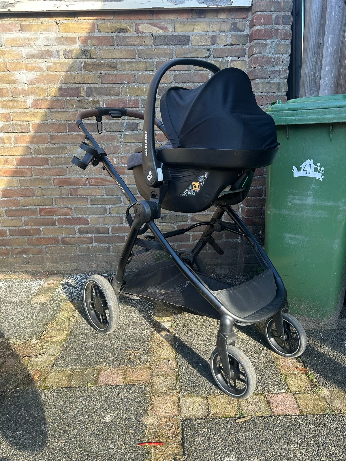 Maxi-Cosi Zelia S Trio 3-in-1 Kinderwagen - Dark Grey, Kinderen en Baby's, Ophalen, Gebruikt, Combiwagen, Met autostoeltje